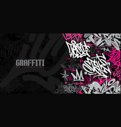 Abstract Urban Style Hiphop Graffiti Street Art