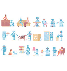 Home Robots Icon Set