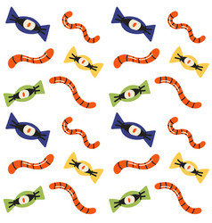 Seamless Halloween Candy Pattern