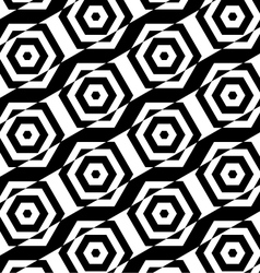 Black and white alternating squares cut through Vector Image