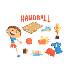 Boy Handball Player Kids Future Dream