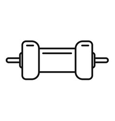 Computer Resistor Icon Outline Electrical Circuit