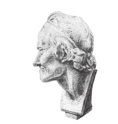 Portrait Of Voltaire Digital Pointillism