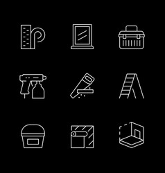 Set Line Icons Of House Repair