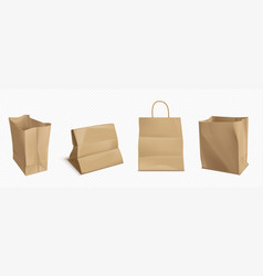 Craft Paper Bag 3d Brown Food Package Mockup