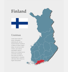 Map Finland Region Uusimaa