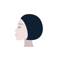 Profile Of A Woman With Her Eyes Closed