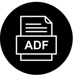 Adf File Document Icon