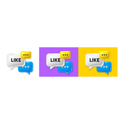 Like Tag Social Media Message Chat Speech Bubble