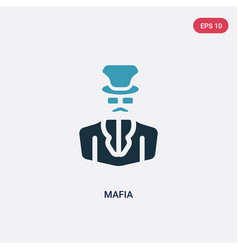 Two Color Mafia Icon From Professions Concept