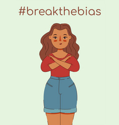 Break The Bias Women Against Cross Arms