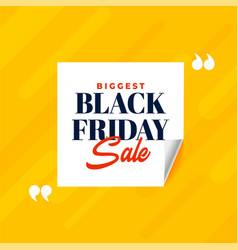 Black Friday Biggest Sale Background In Page Curl