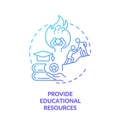 Provide Educational Resources Blue Gradient