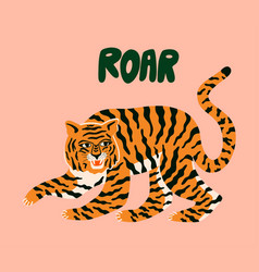 Tiger Roar Poster Abstract