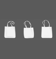 White Eco Tote Bag Mockup Cotton Template