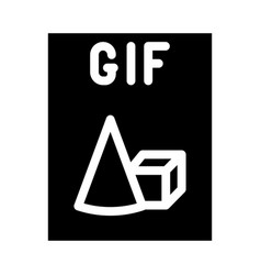 Gif File Format Document Glyph Icon