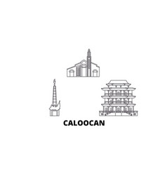 Philippines Caloocan Line Travel Skyline Set