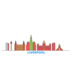 United Kingdom Liverpool Line Cityscape Flat