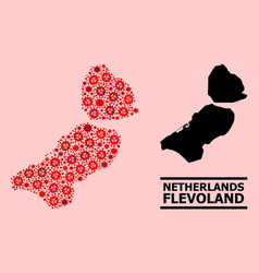 Map Flevoland Province - Composition