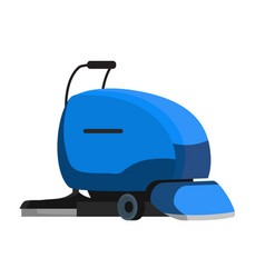 Blue Industrial Floor Scrubber Cleansing Equipment