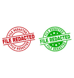 File Redacted Round Stamp Seals With Rubber