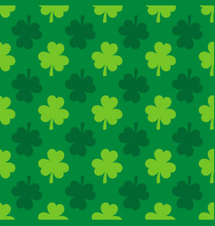 Saint Patricks Day Shamrock Seamless Pattern