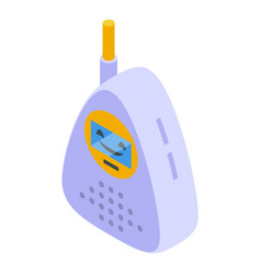 Baby Monitor Icon Isometric Babyphone