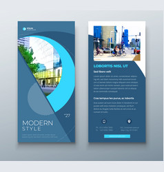 Dl Flyer Design Blue Business Template