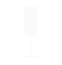 Flat Color Retro Cartoon Champagne Flute