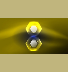 Abstract Background Neon Hexagon