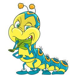 Cartoon Caterpillar Insect