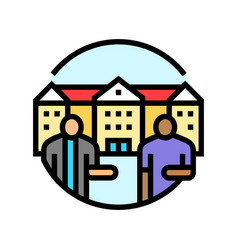 Campus Life College Teacher Color Icon