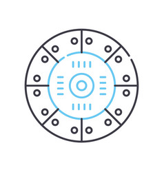 Clutch Disc Line Icon Outline Symbol