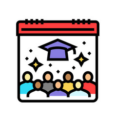 Campus Events College Teacher Color Icon