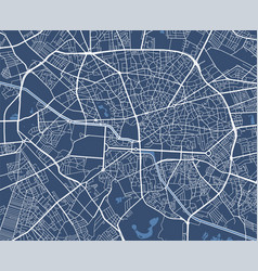 Detailed Map Poster Bucharest City Linear