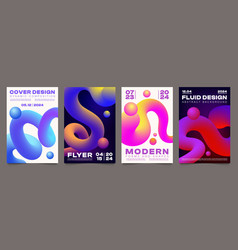 Gradient Blend Curve Posters Dynamic Abstract