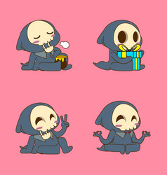 Cute Grim Reaper Drawing Cartoon