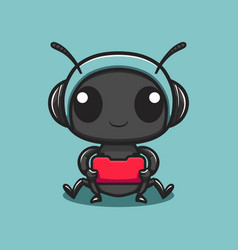 Gaming Ant Cute Cartoon