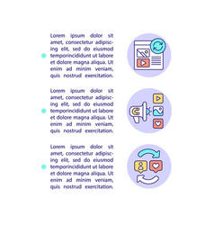 How Does It Work Concept Line Icons With Text