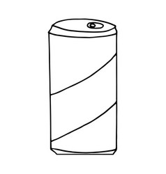 Aluminum Can For Soda And Beer Hand Drawn