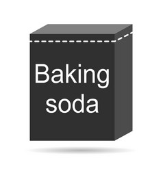 Baking Soda Ingredient Icon Shadow Cook Food