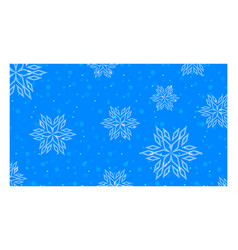 Blue Winter Background With White Snowflakes