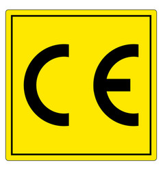 Ce Mark Symbol Sign Isolate On White Background