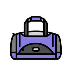 Bag Fitness Sport Color Icon