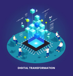 Digital Transformation Isometric