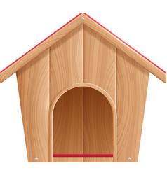 Dog House Realistic Composition