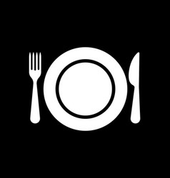 Stencil Fork Knife Icon Food Clipart Stock