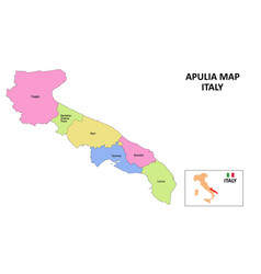 Apulia Map District Map Of In District Map