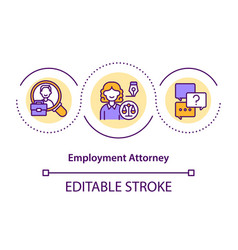 Employment Attorney Concept Icon