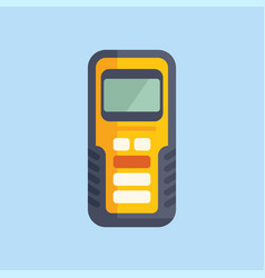 Laser Meter Instrument Icon Flat Scanner